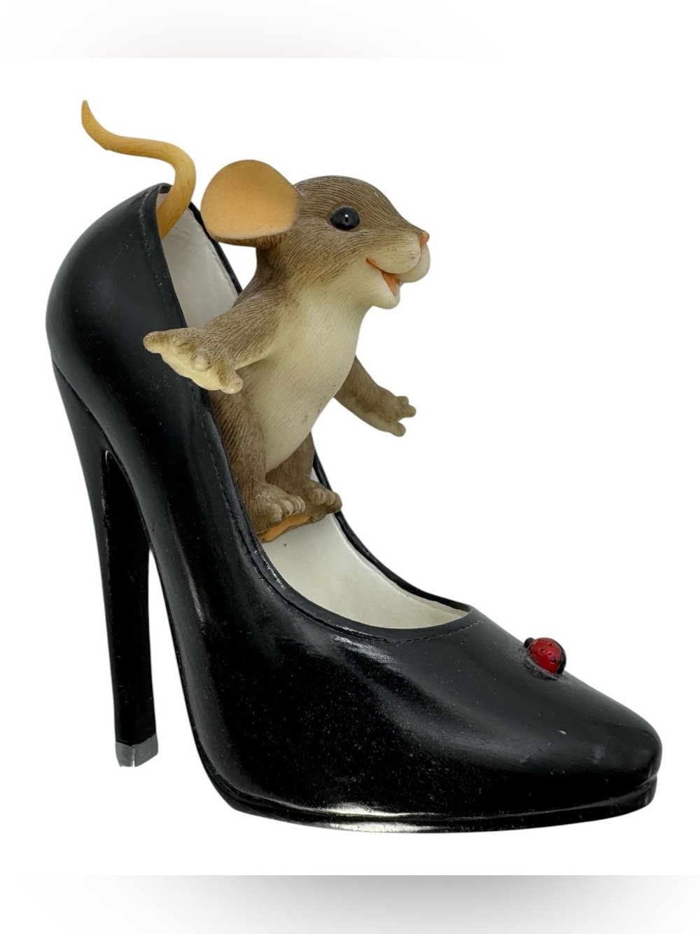 Fitz and Floyd Charming Tails Fun Is Good For The Sole Mouse Shoe 89/281 5"H